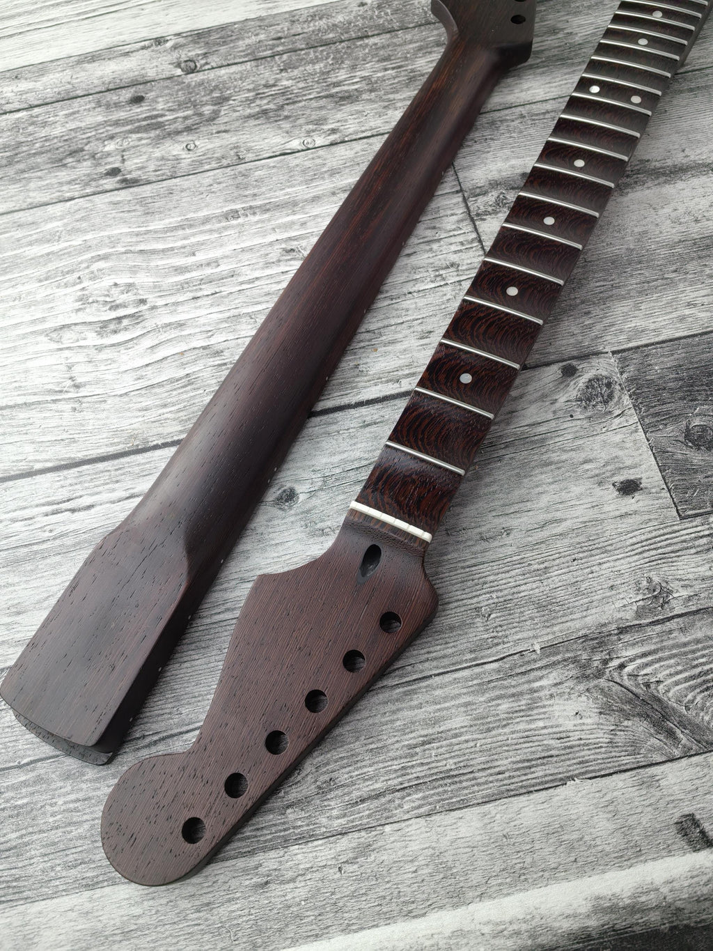 Scalloped S Type Wenge Neck, S-Style ST Guitar, Stainless Steel Jescar, 22 Stainless Steel Frets, Electric Guitar Neck