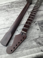 Scalloped S Type Wenge Neck, S-Style ST Guitar, Stainless Steel Jescar, 22 Stainless Steel Frets, Electric Guitar Neck