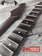 Scalloped S Type Wenge Neck, S-Style ST Guitar, Stainless Steel Jescar, 22 Stainless Steel Frets, Electric Guitar Neck
