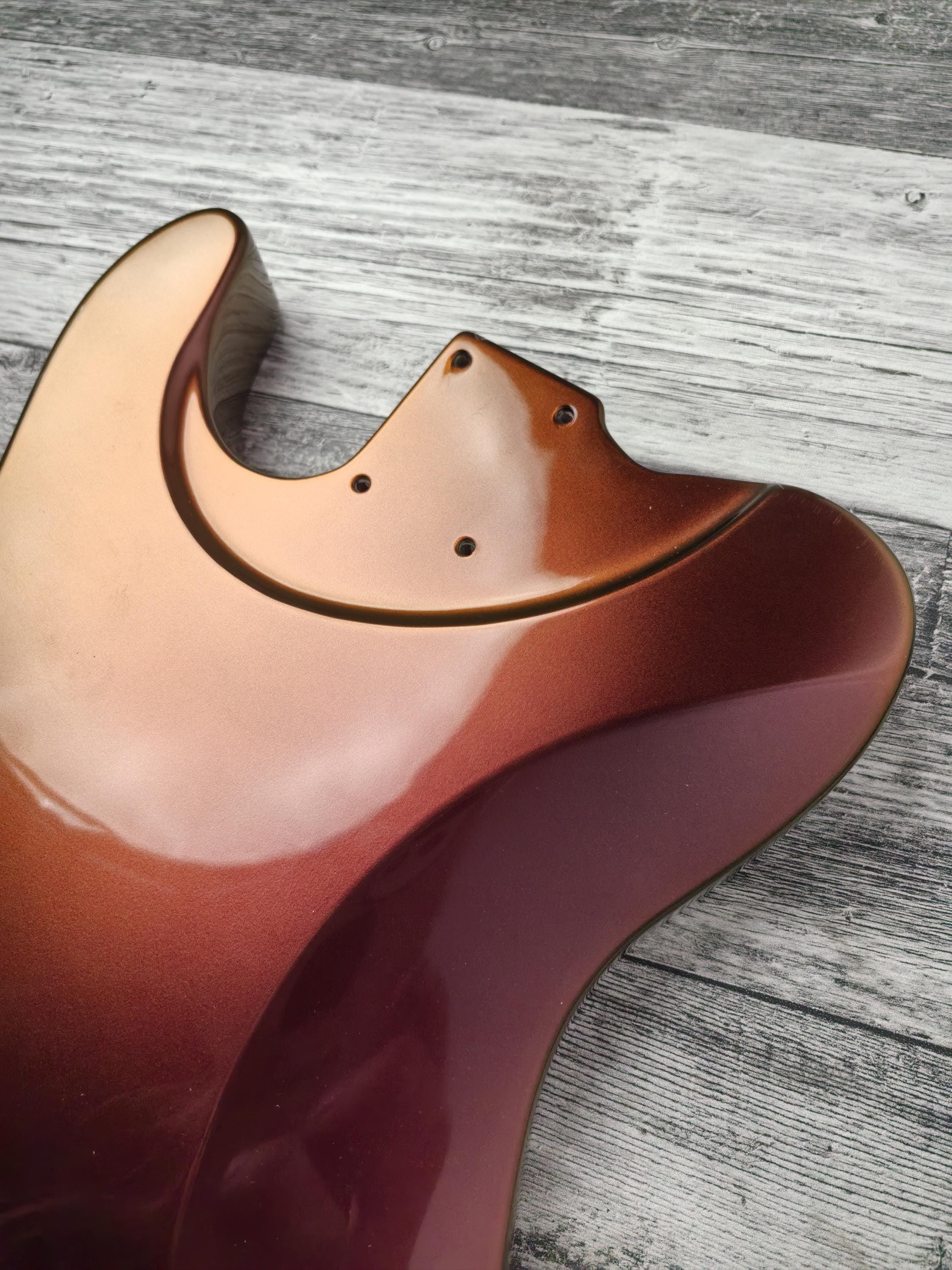 Chameleon Gold 2 Humbuckers Mahogany Body , TL Custom T-Style Body, Vintage Guitar Part Gadget Replacement, DIY Building Kit