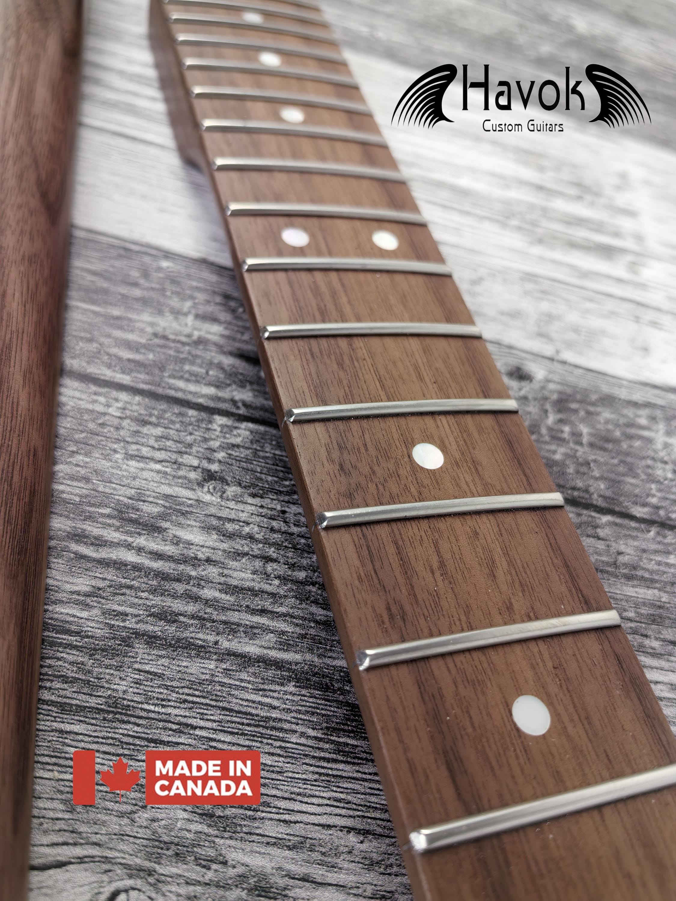 Walnut Electric Guitar Big headstock Neck 22 Frets Stainless Steel frets Top Quality Havok