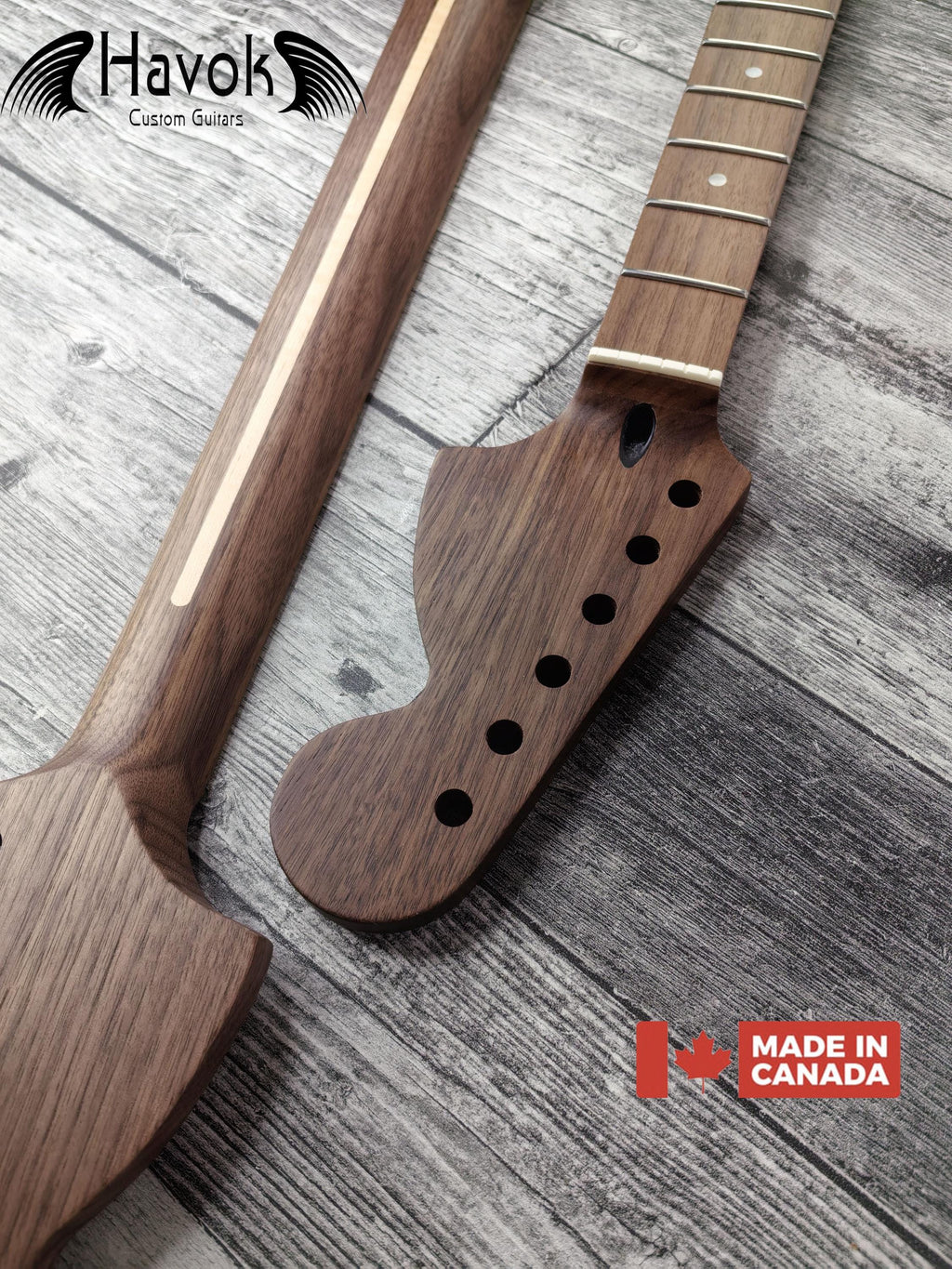 Walnut Electric Guitar Big headstock Neck 22 Frets Stainless Steel frets Top Quality Havok