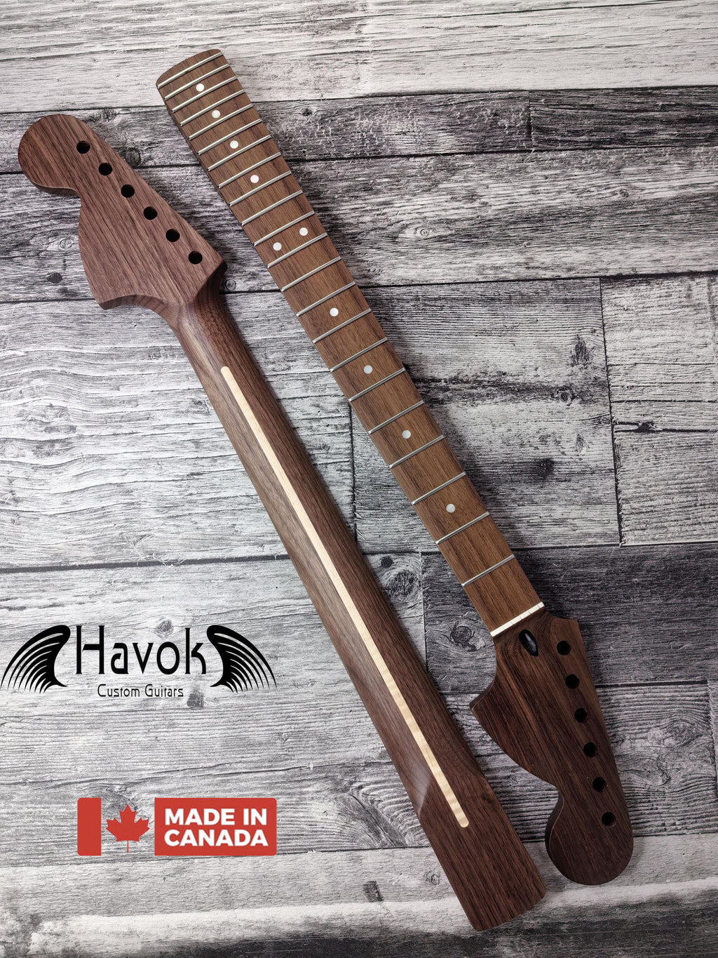 Walnut Electric Guitar Big headstock Neck 22 Frets Stainless Steel frets Top Quality Havok