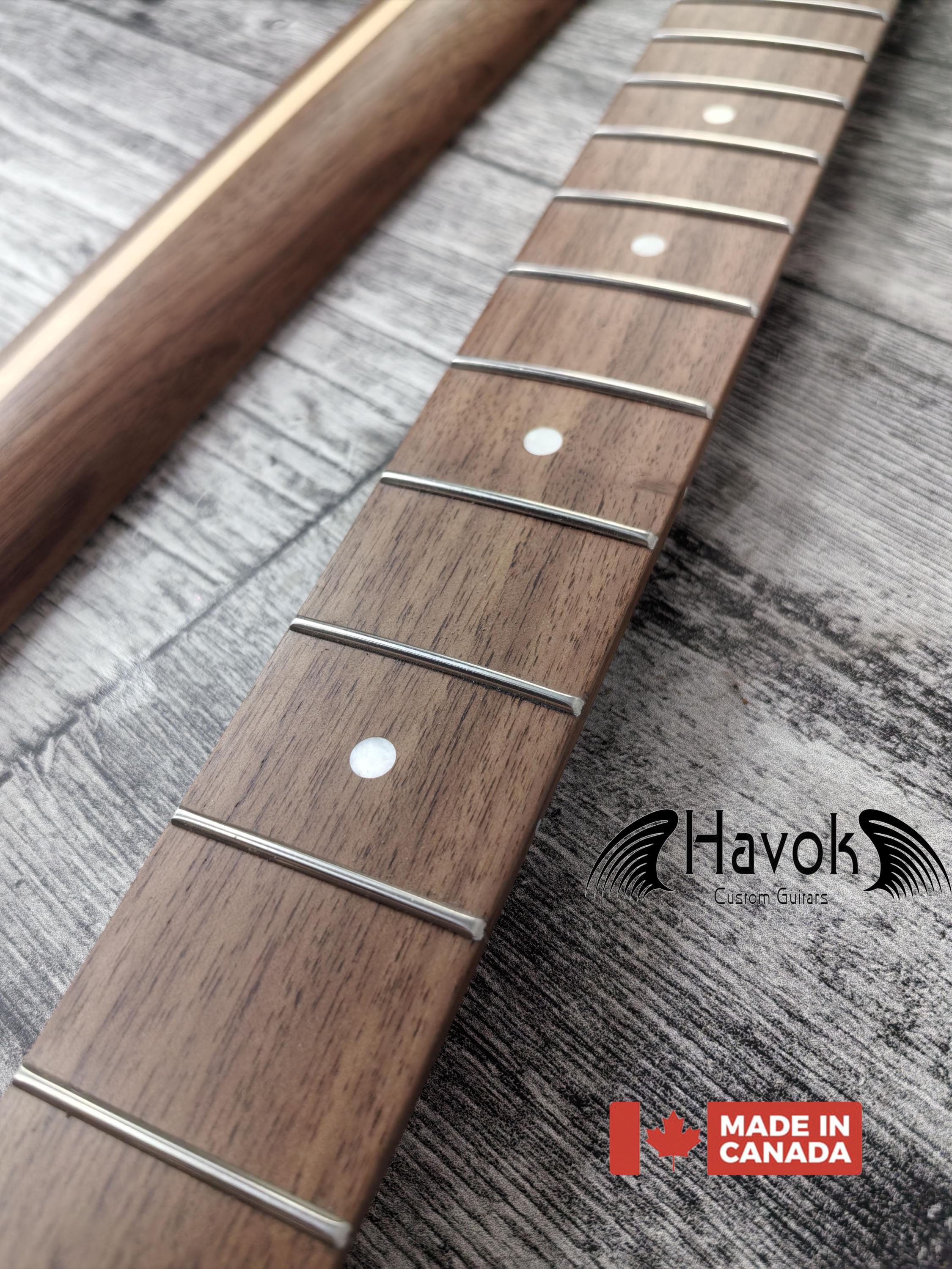 Walnut Electric Guitar tl Neck 22 Frets Stainless Steel frets Top Quality Havok