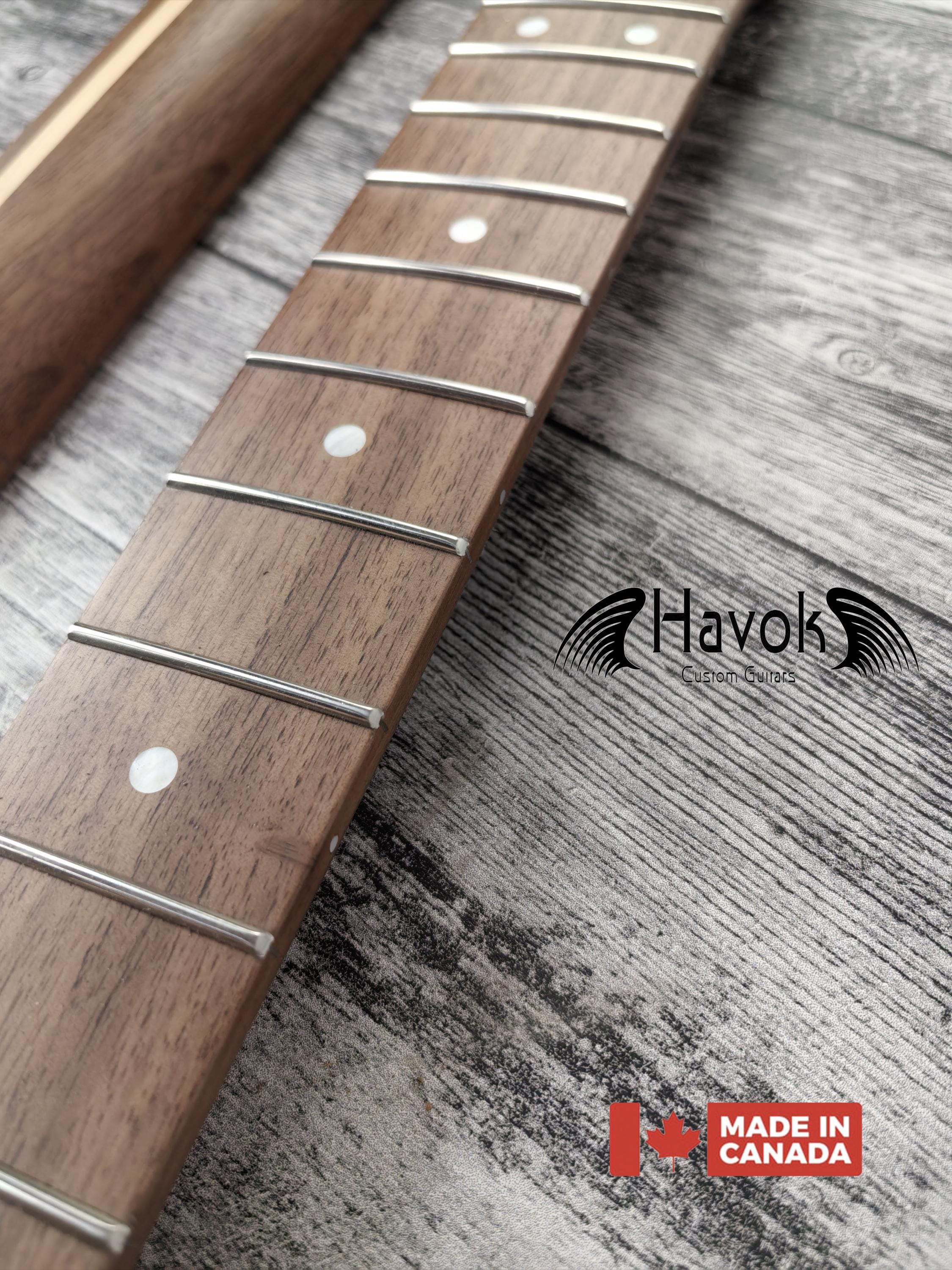 Walnut Electric Guitar tl Neck 22 Frets Stainless Steel frets Top Quality Havok