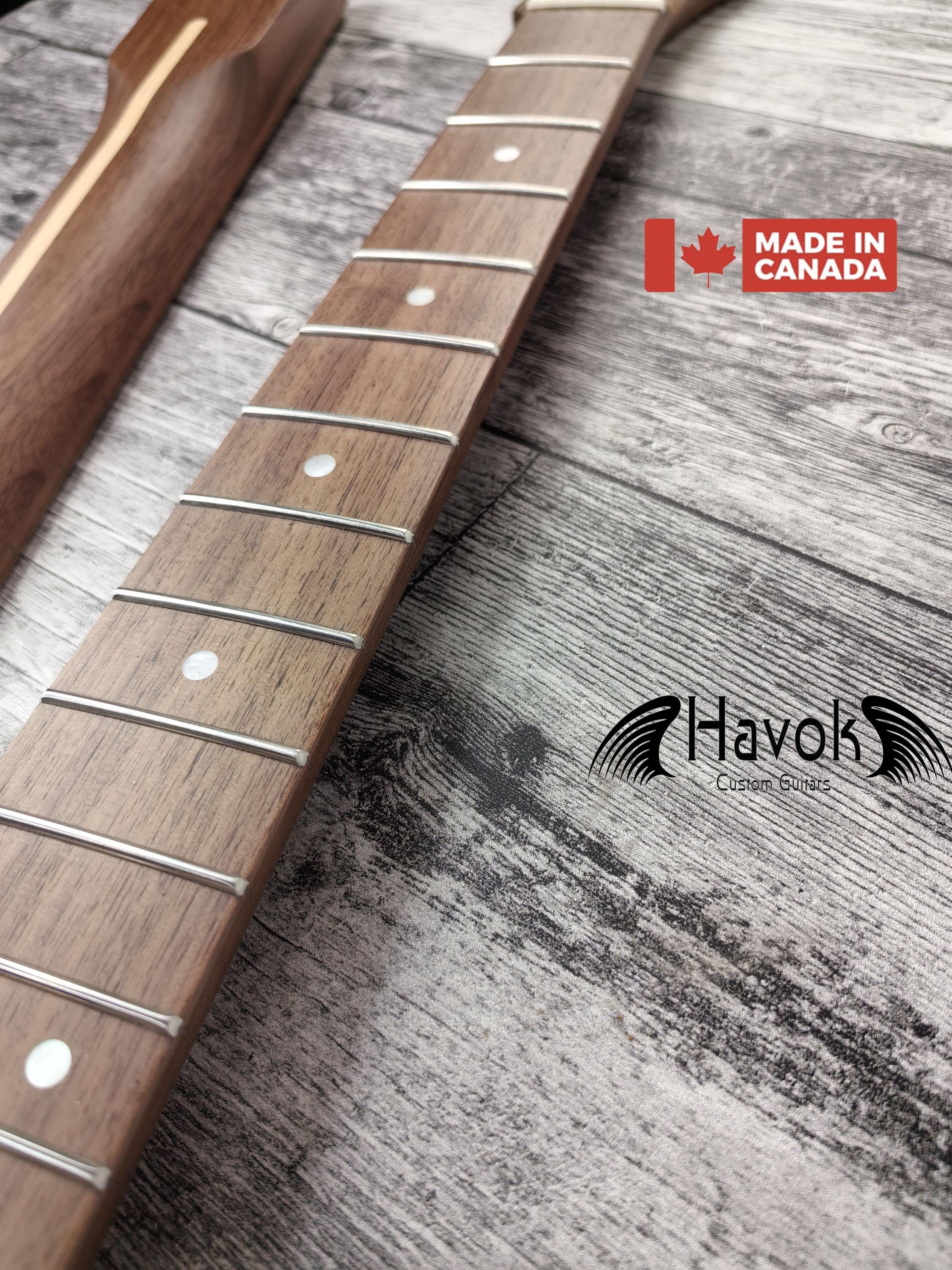 Walnut Electric Guitar tl Neck 22 Frets Stainless Steel frets Top Quality Havok