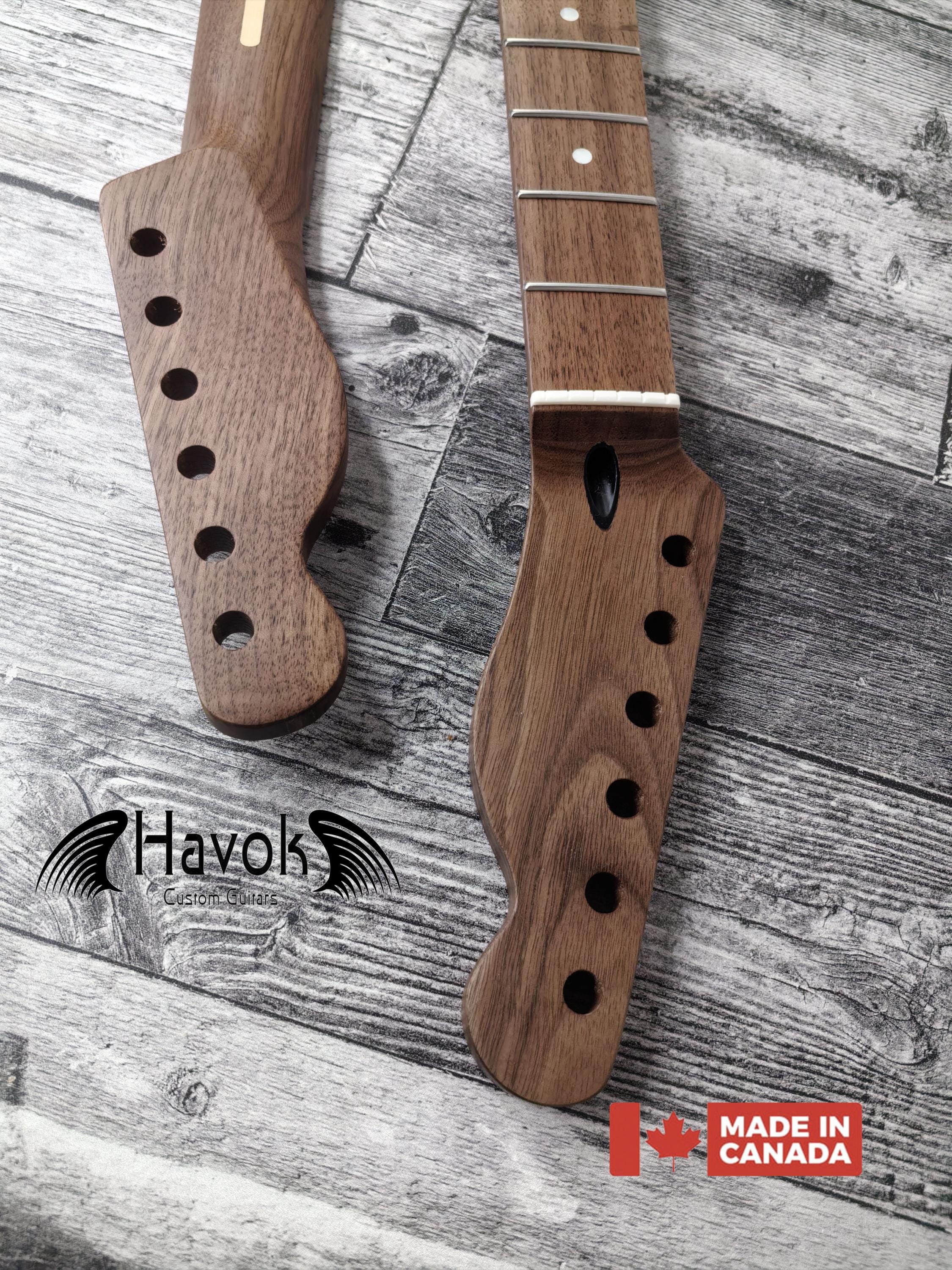 Walnut Electric Guitar tl Neck 22 Frets Stainless Steel frets Top Quality Havok