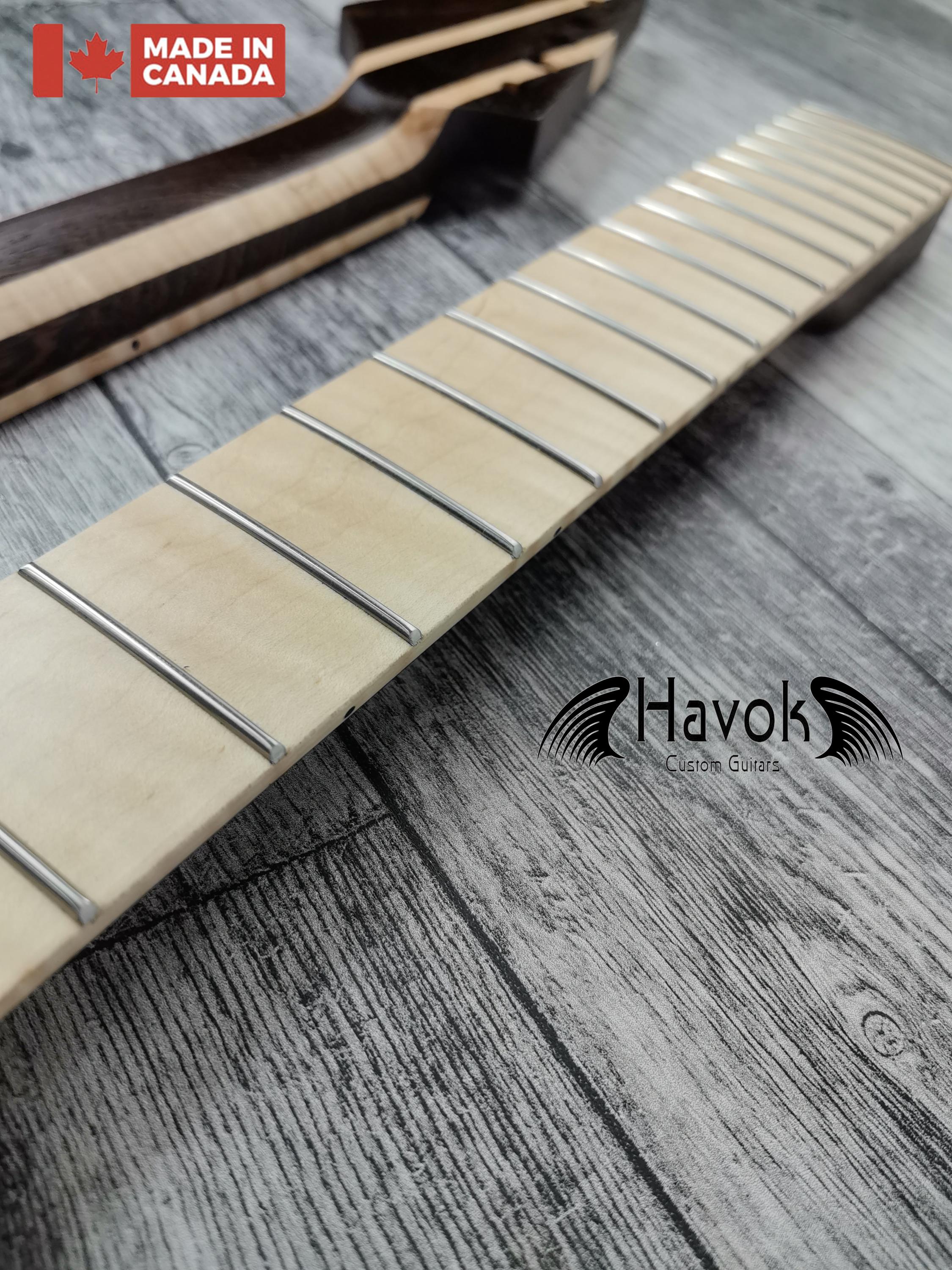 Multilayer Wenge Flame Maple Baritone 27 inch  22 Frets Stainless Steel frets Top Quality Havok
