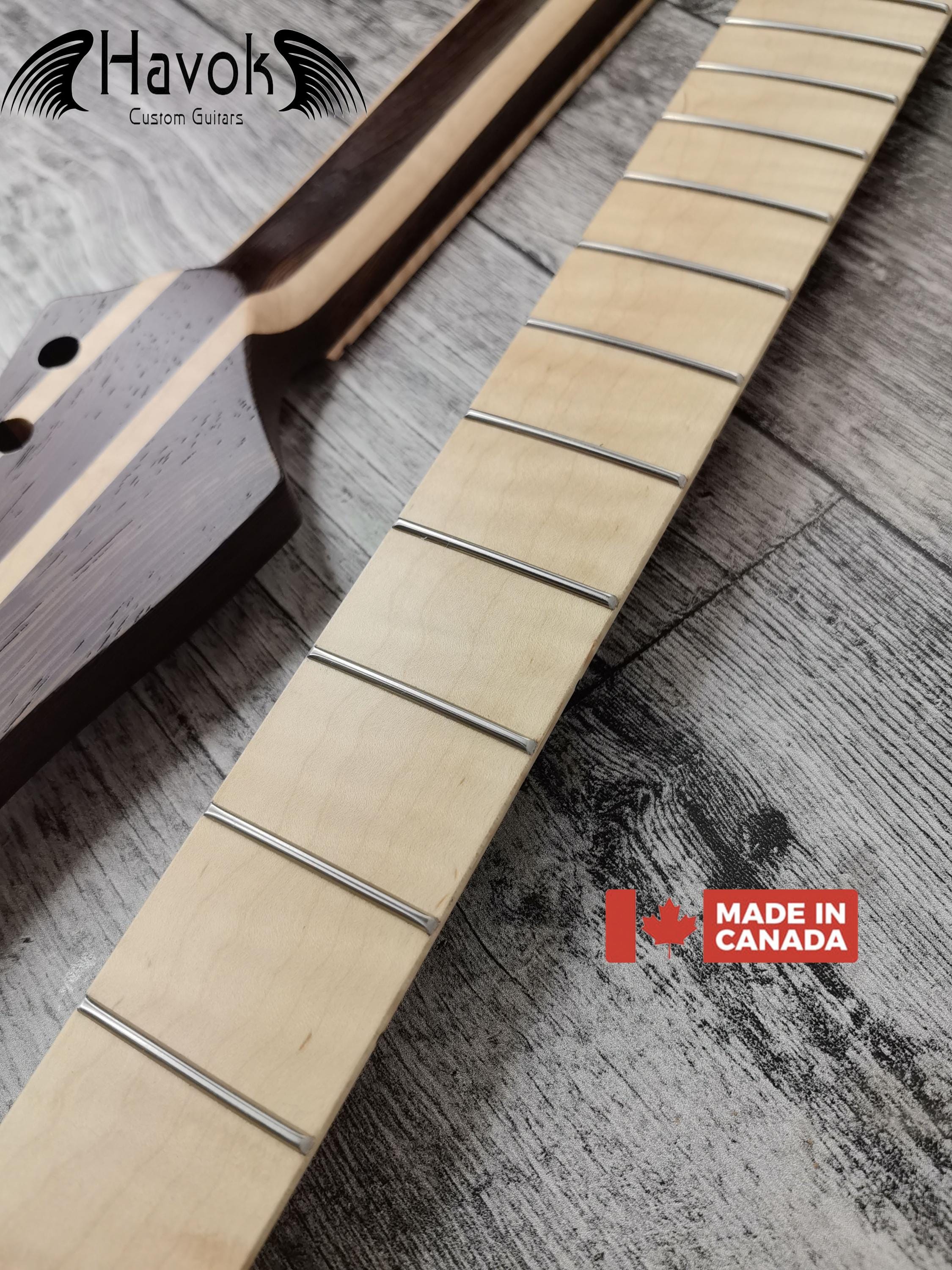 Multilayer Wenge Flame Maple Baritone 27 inch  22 Frets Stainless Steel frets Top Quality Havok