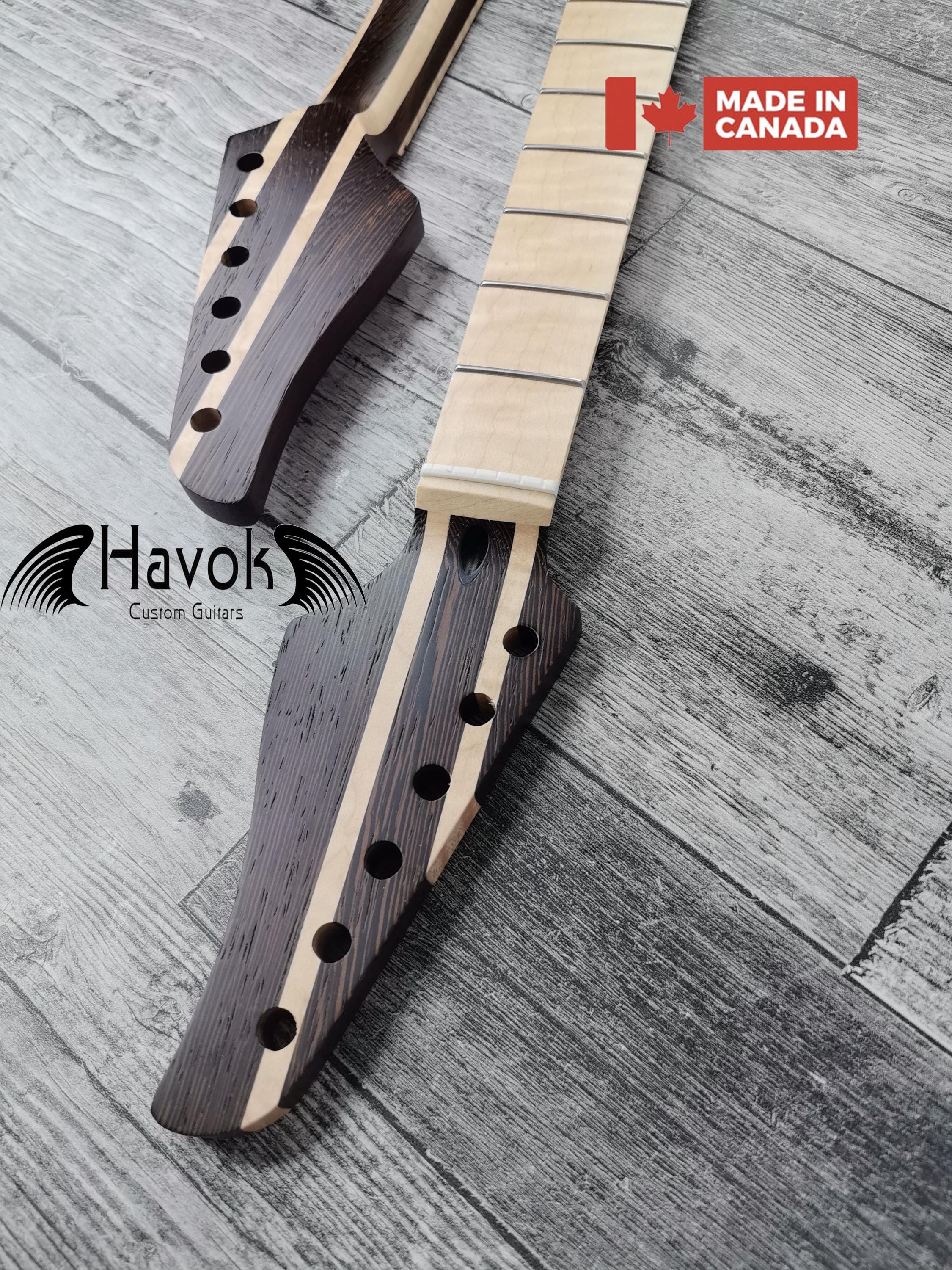 Multilayer Wenge Flame Maple Baritone 27 inch  22 Frets Stainless Steel frets Top Quality Havok