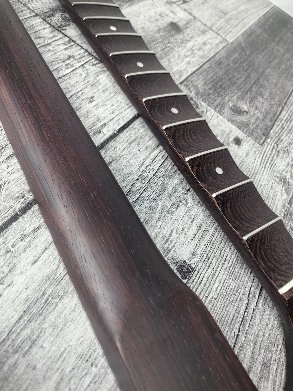 Scalloped S Type Wenge Neck, S-Style ST Guitar, Stainless Steel Jescar, 22 Stainless Steel Frets, Electric Guitar Neck