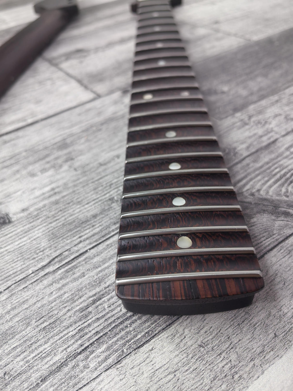 Scalloped S Type Wenge Neck, S-Style ST Guitar, Stainless Steel Jescar, 22 Stainless Steel Frets, Electric Guitar Neck