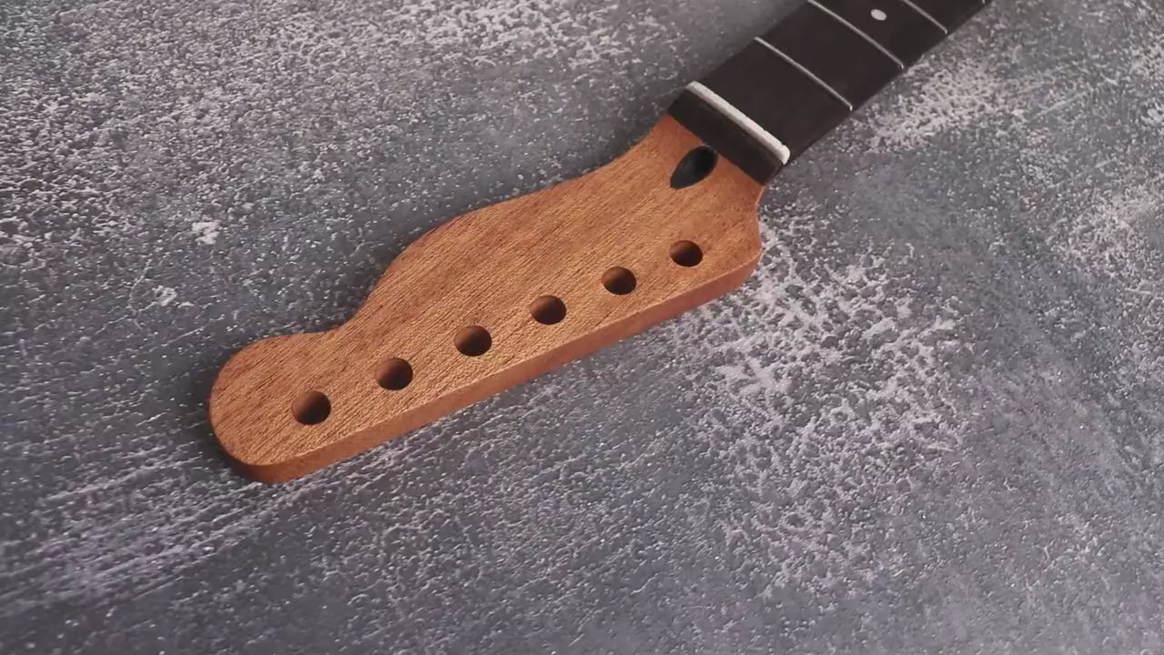 T Style Mahogany Satin Neck Stainless Steel Frets, T Type 22 Medium Jumbo Jescar Frets, Vintage Part Neck Replacement Part, Guitar Build Kit